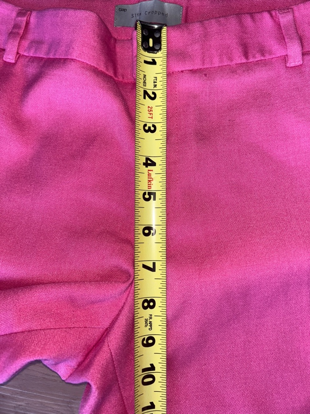 Gap Slim Crop Tailored Ankle Pants 10 Pink Stretch Career Barbie Preppy Vintage - Picture 10 of 16